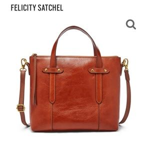 NWT Fossil leather satchel